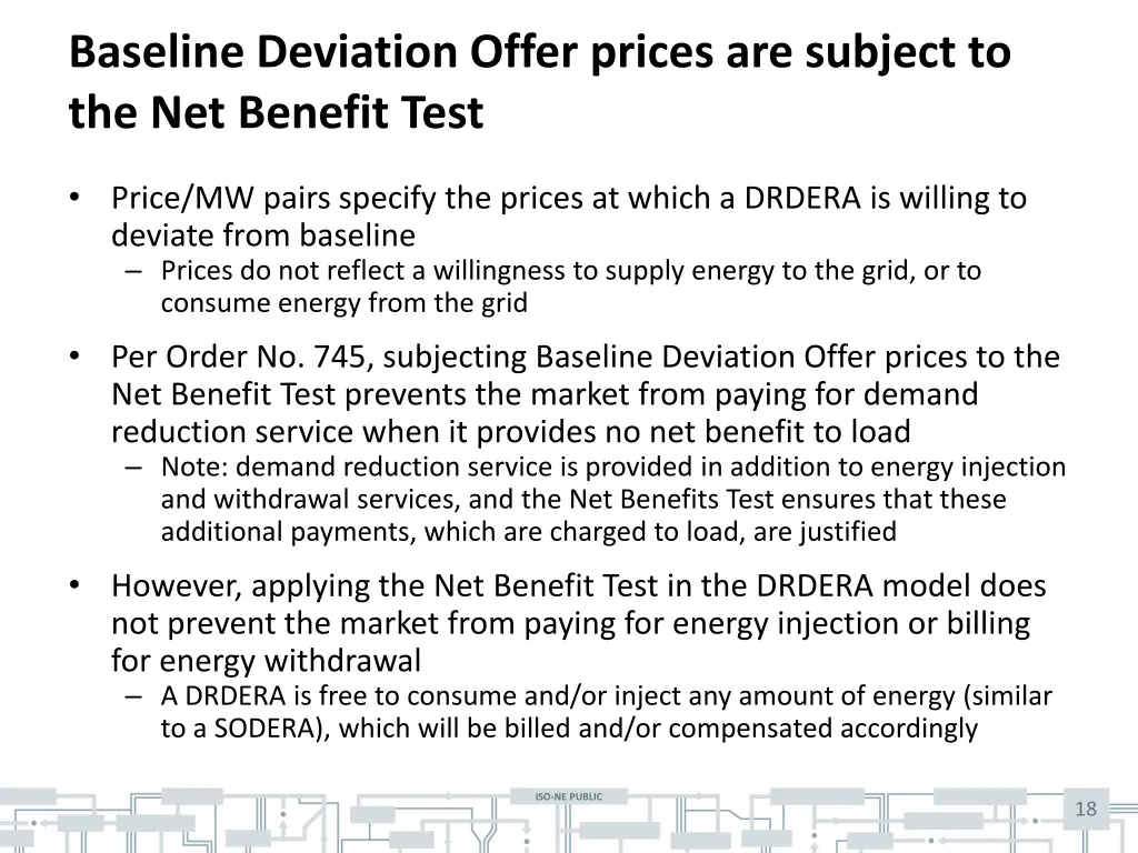 baseline deviation offer prices are subject