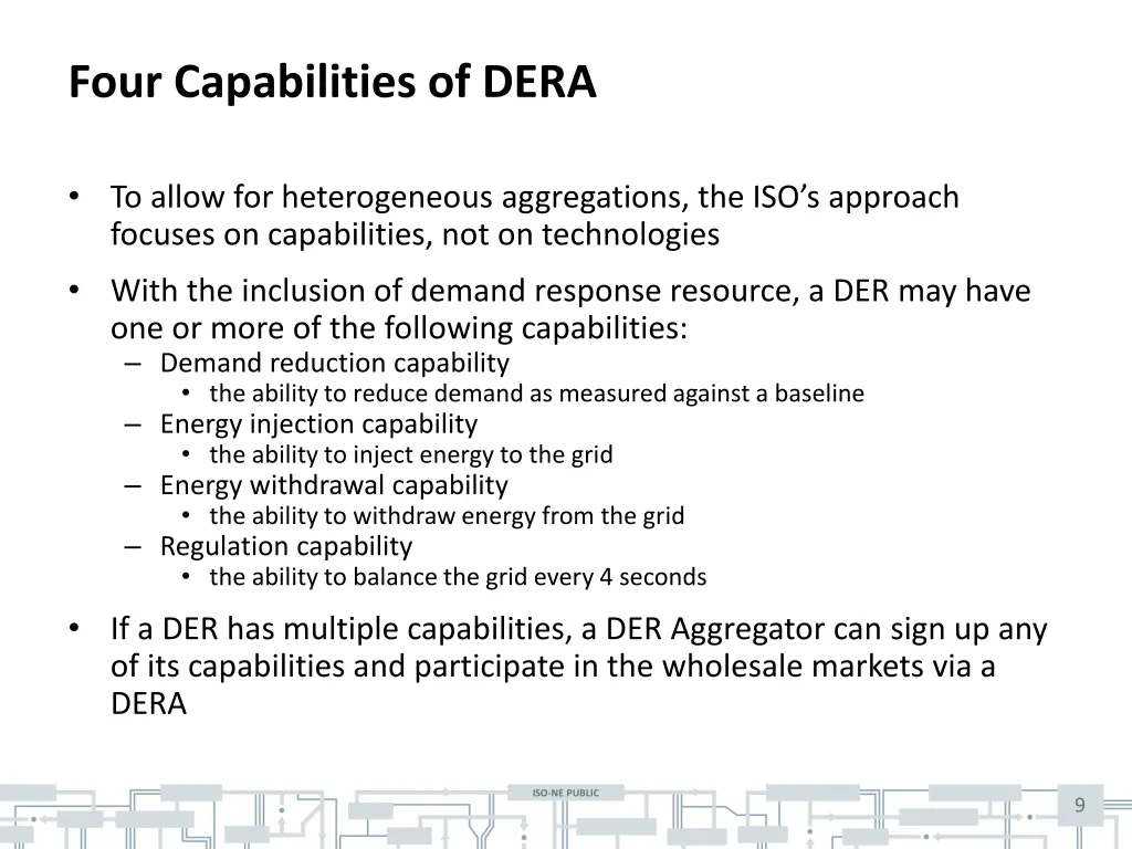 four capabilities of dera