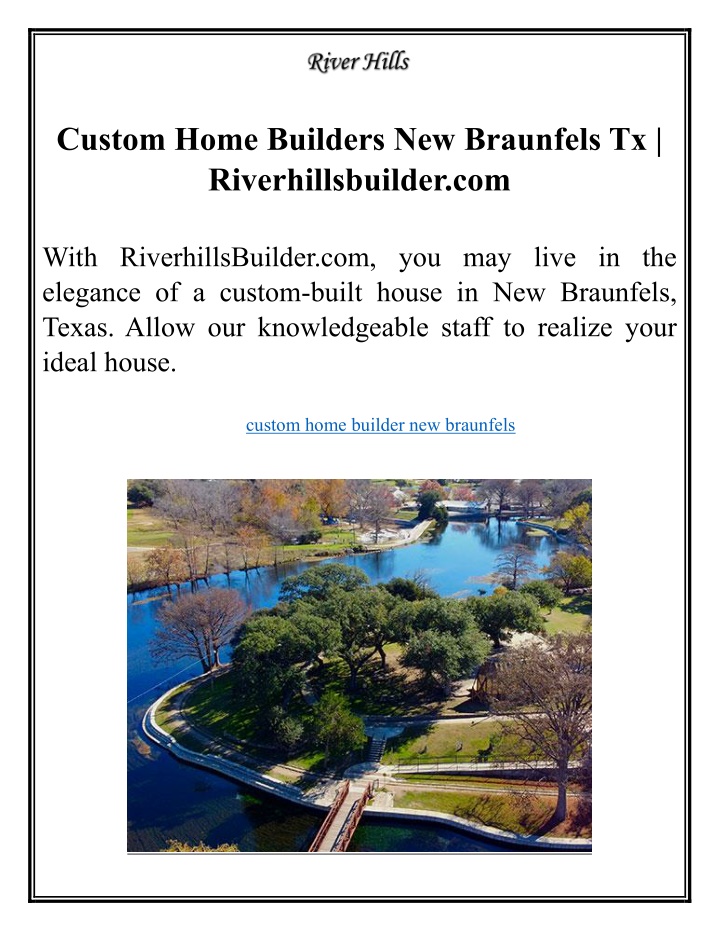 custom home builders new braunfels