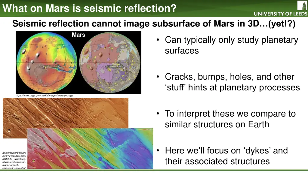 what on mars is seismic reflection seismic