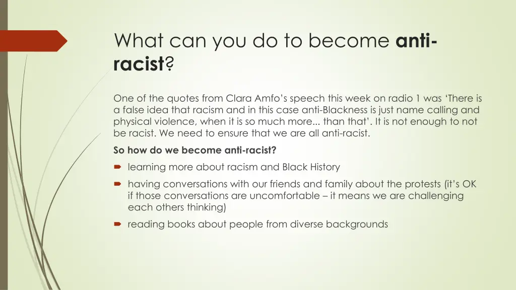 what can you do to become anti racist