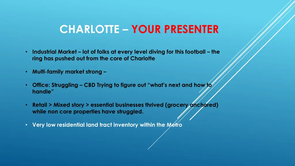 charlotte your presenter