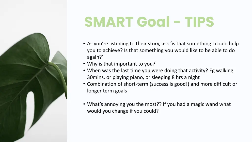 smart goal tips