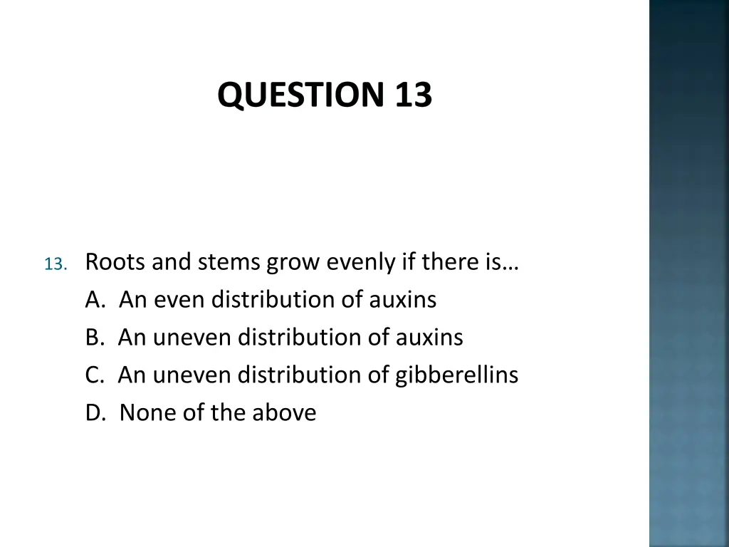 question 13