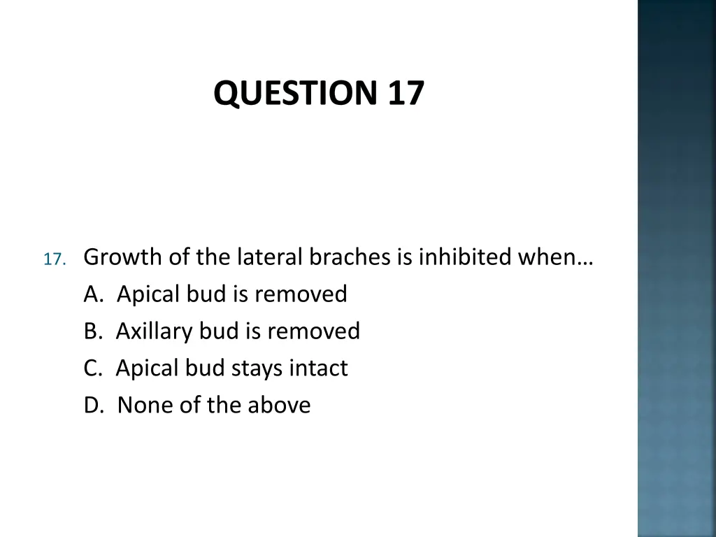 question 17