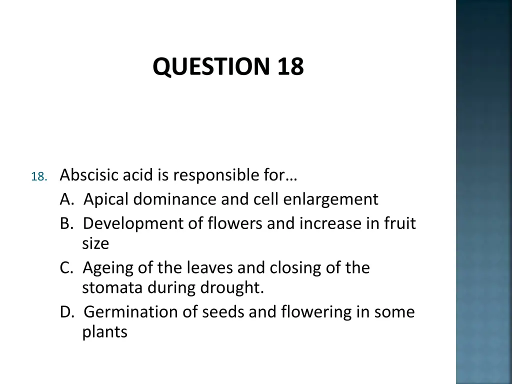 question 18