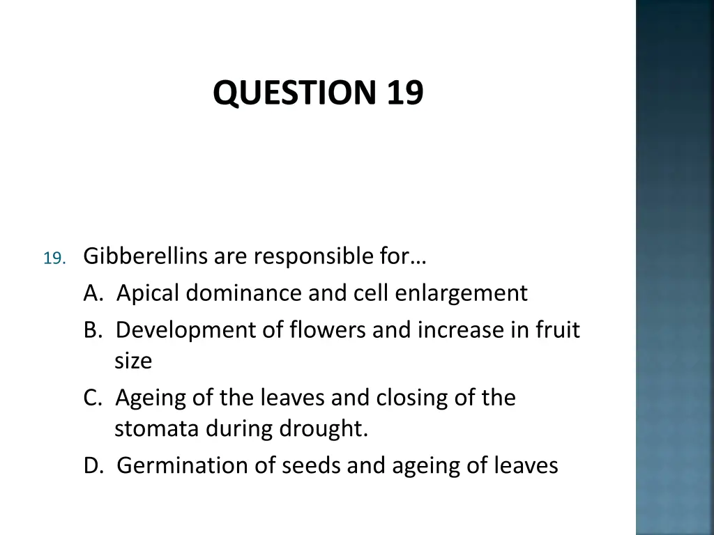 question 19