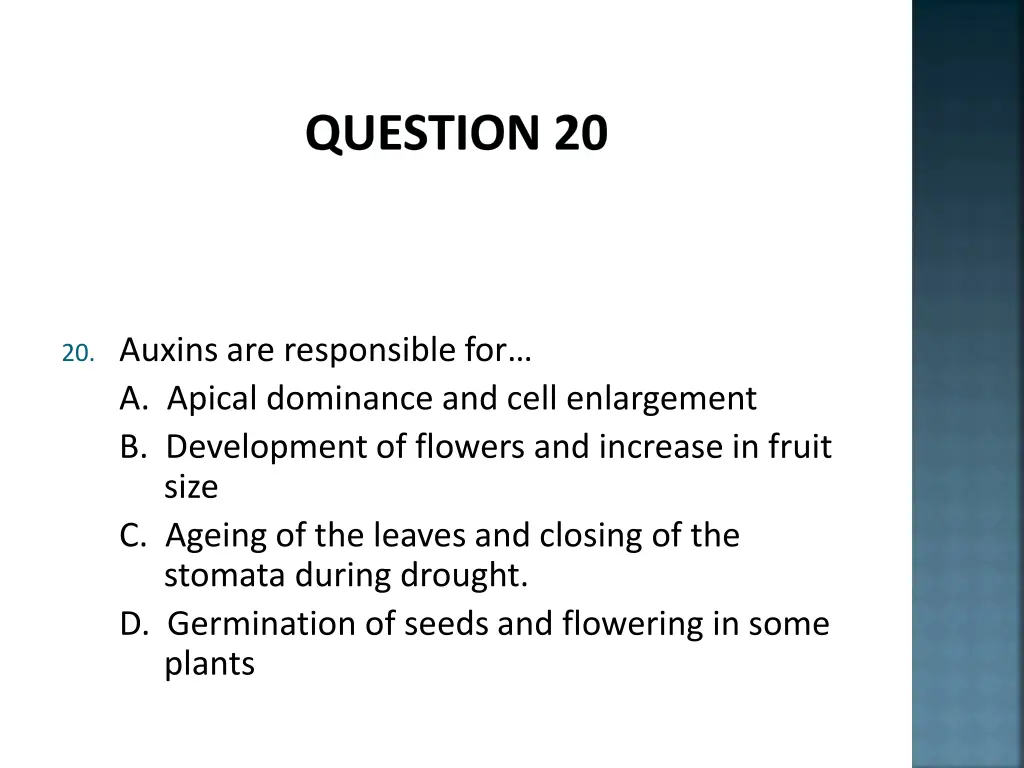 question 20