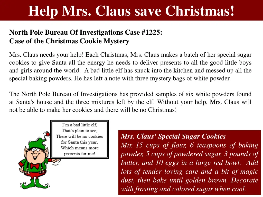 help mrs claus save christmas