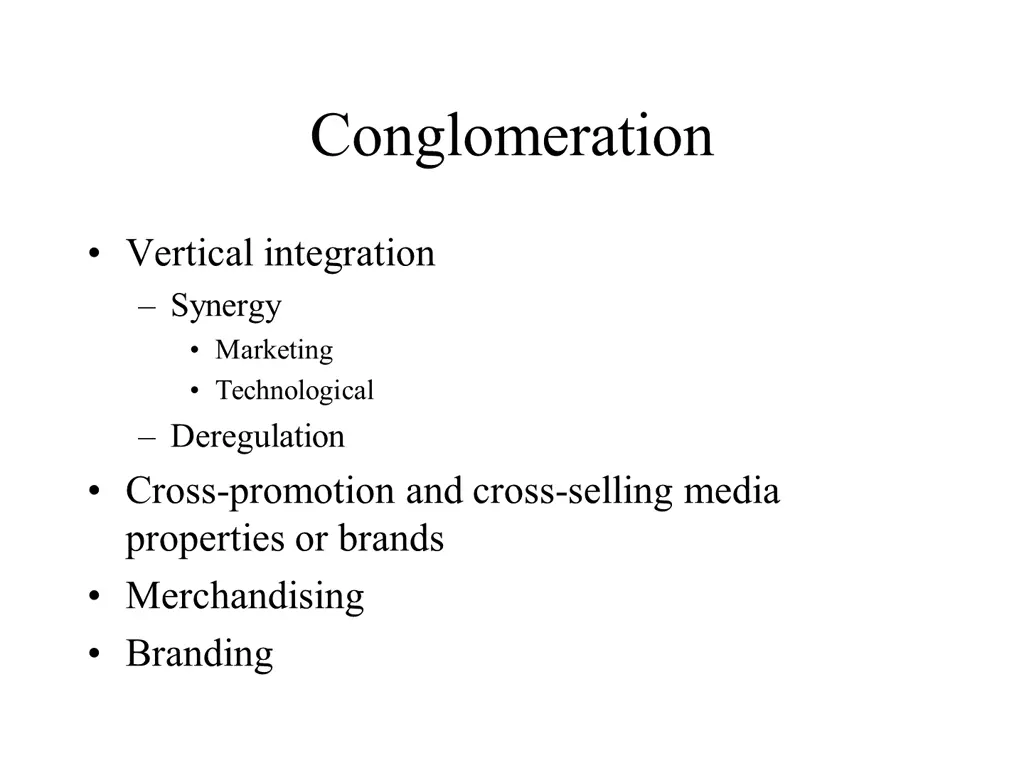 conglomeration