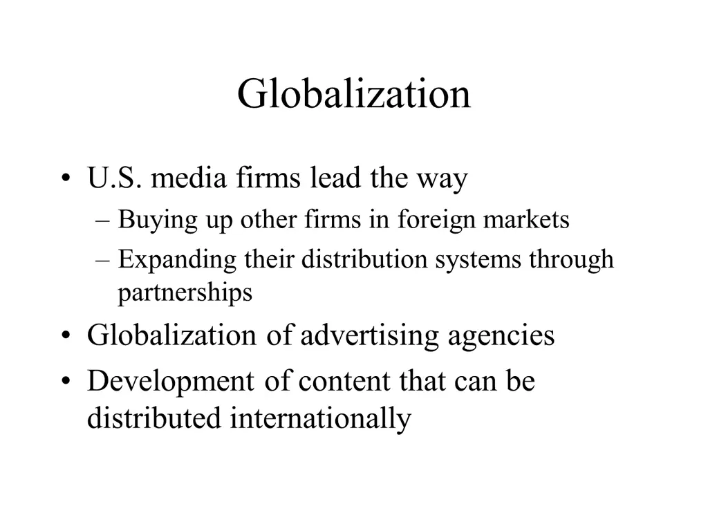 globalization