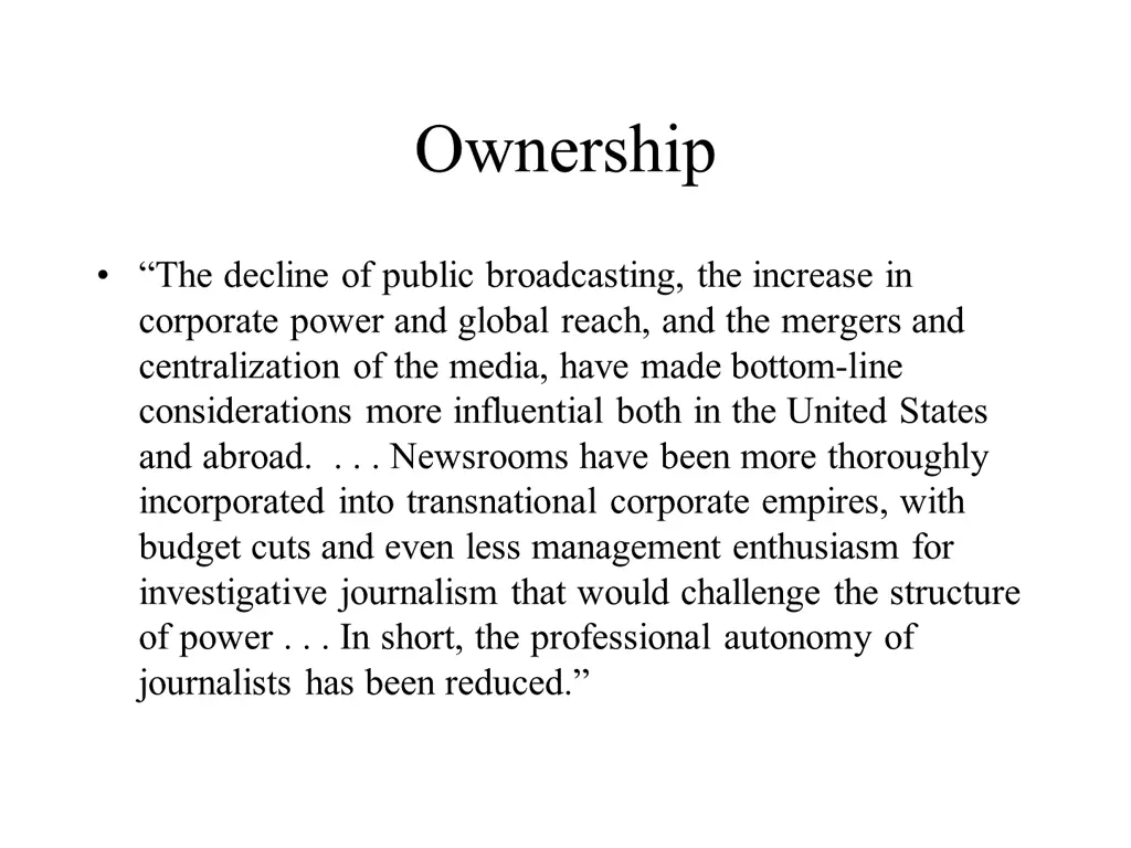 ownership