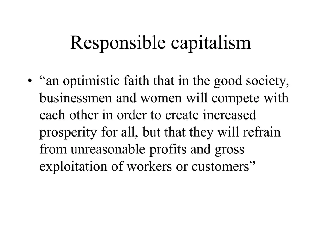 responsible capitalism