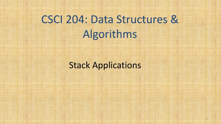 csci 204 data structures algorithms