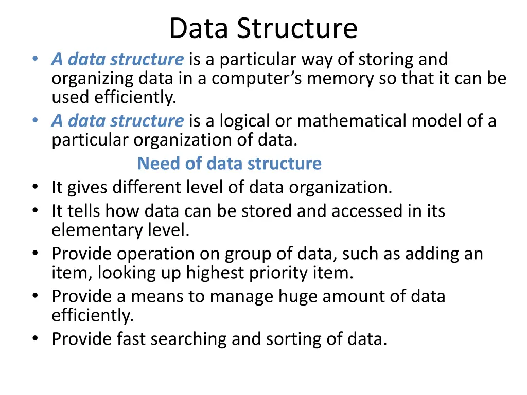 data structure