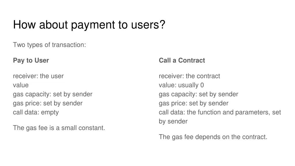 how about payment to users 1