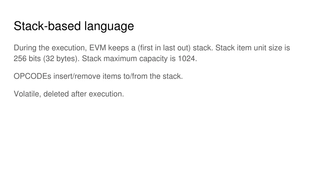 stack based language