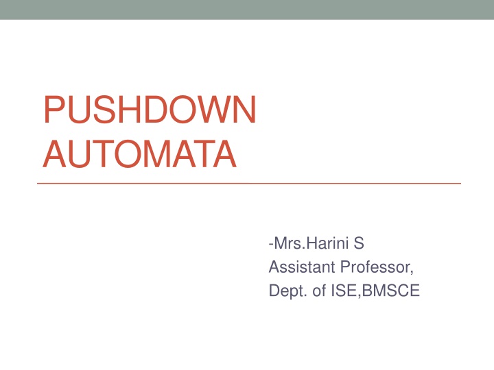 pushdown automata