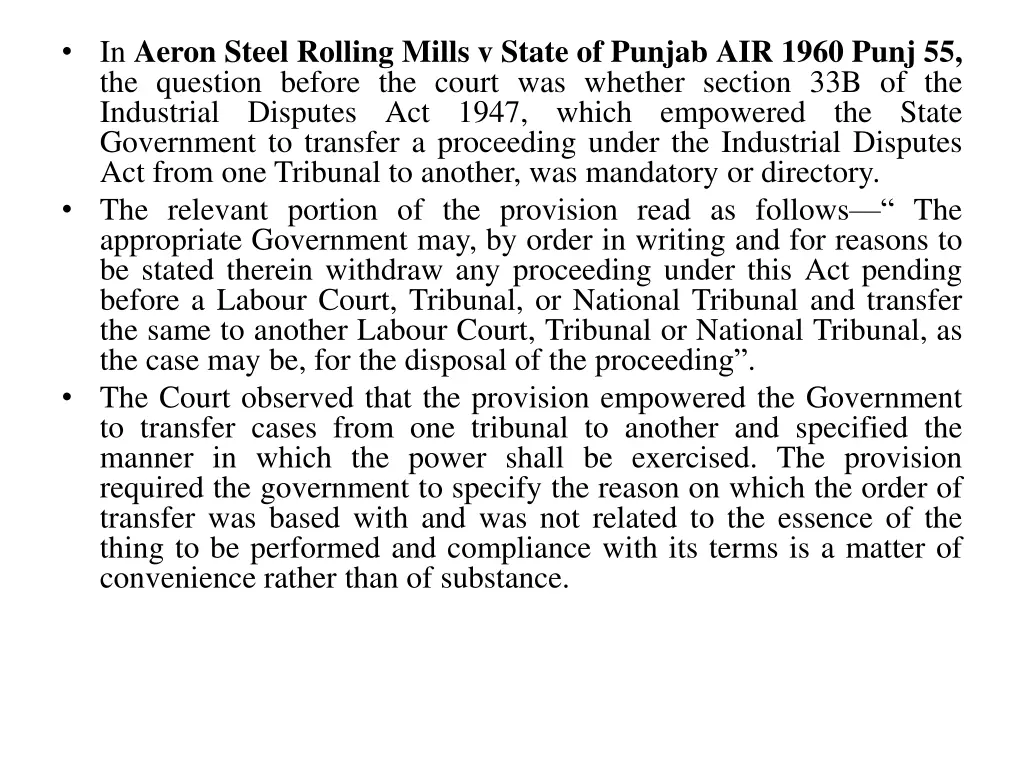 in aeron steel rolling mills v state of punjab