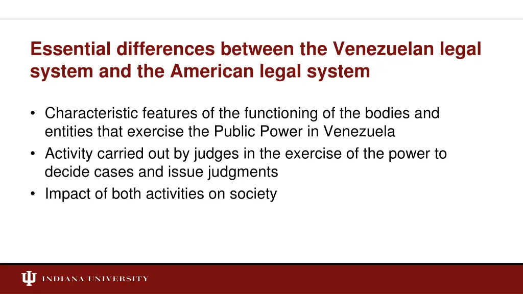 essential differences between the venezuelan 1