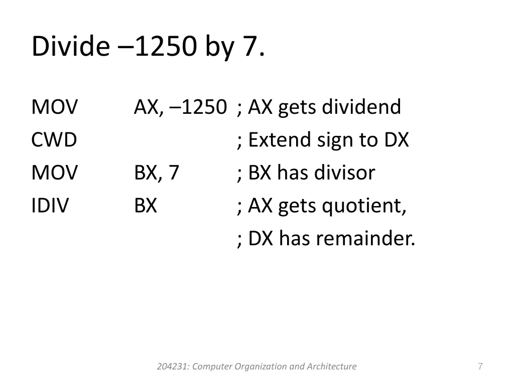 divide 1250 by 7