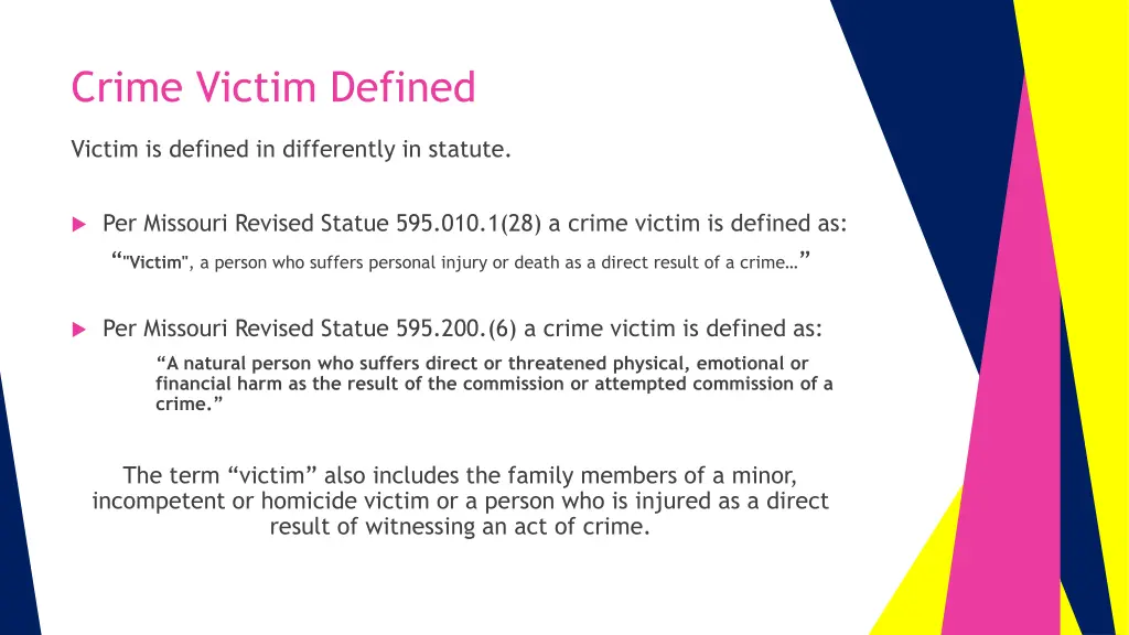 crime victim defined