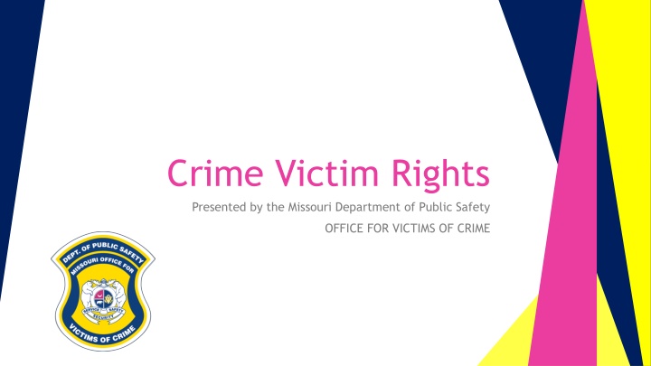 crime victim rights presented by the missouri