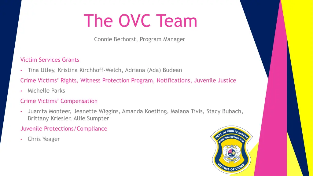 the ovc team