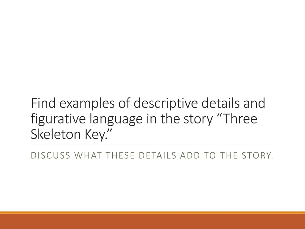 find examples of descriptive details