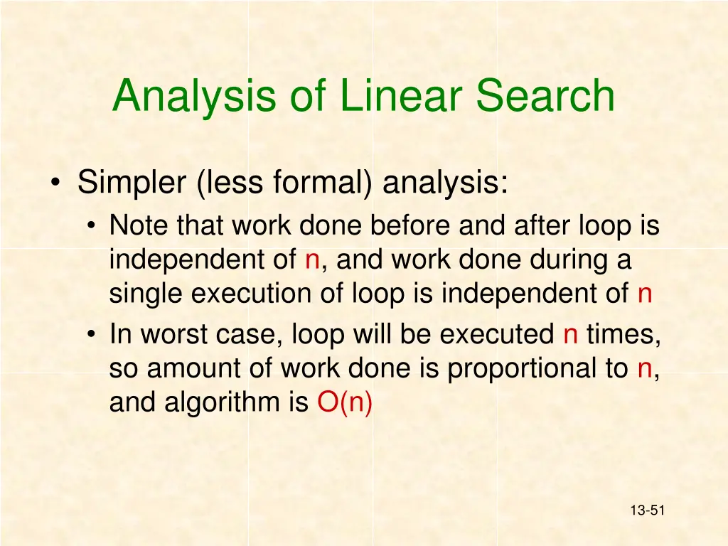 analysis of linear search 1