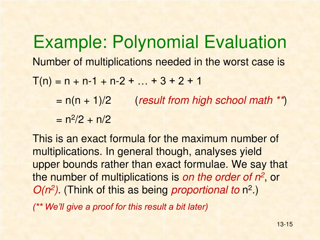 example polynomial evaluation number