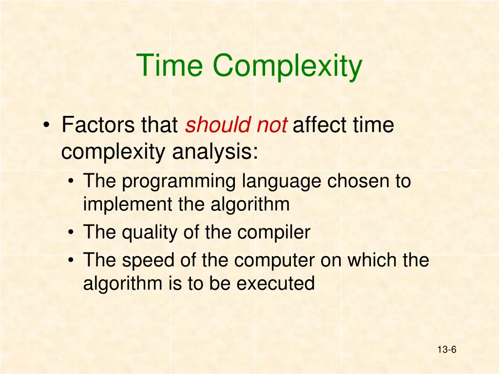 time complexity 1