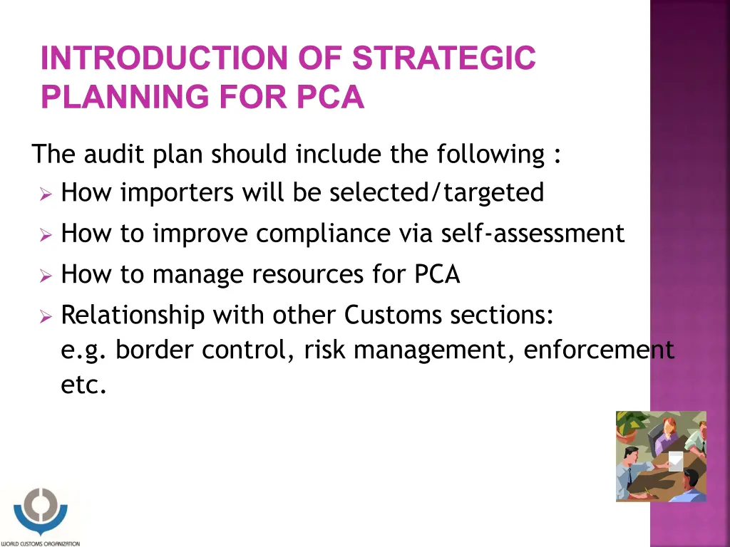 introduction of strategic planning for pca