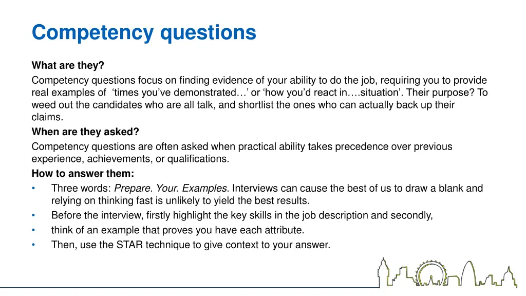 competency questions