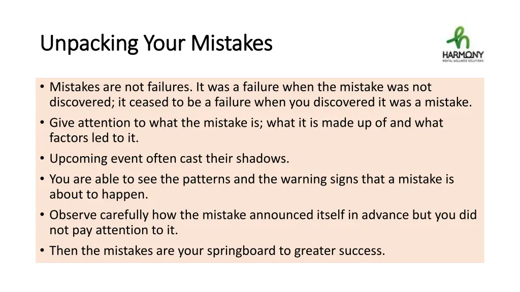 unpacking your mistakes unpacking your mistakes