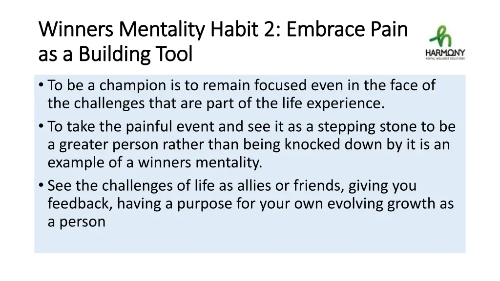 winners mentality habit 2 embrace pain winners