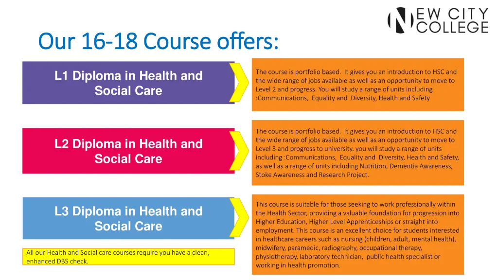 our 16 our 16 18 course offers 18 course offers