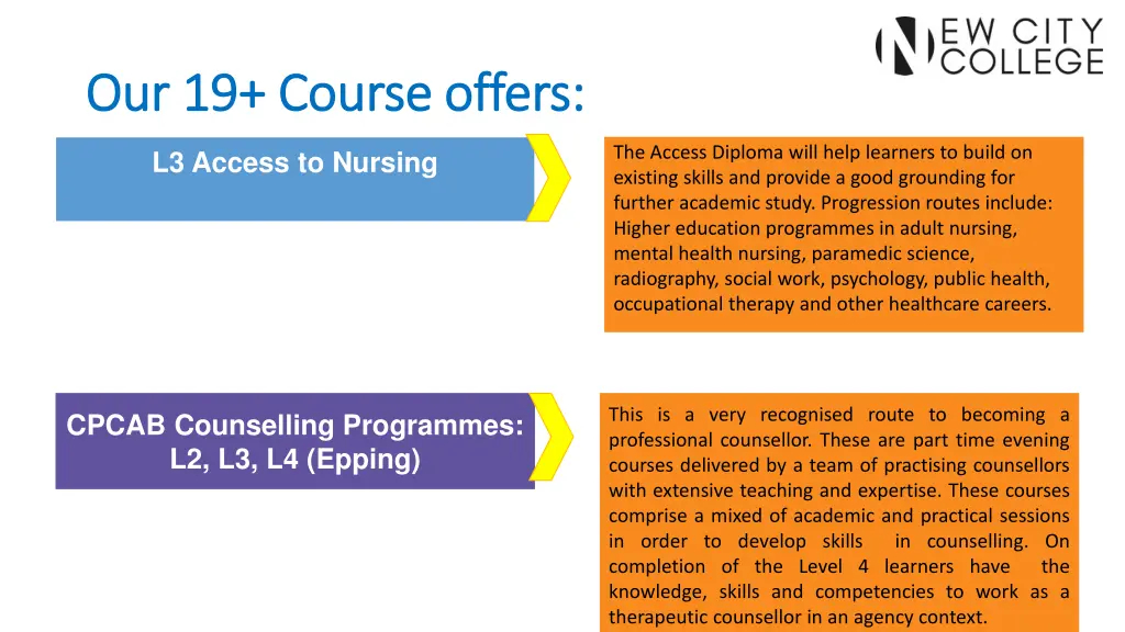 our 19 course offers our 19 course offers 1