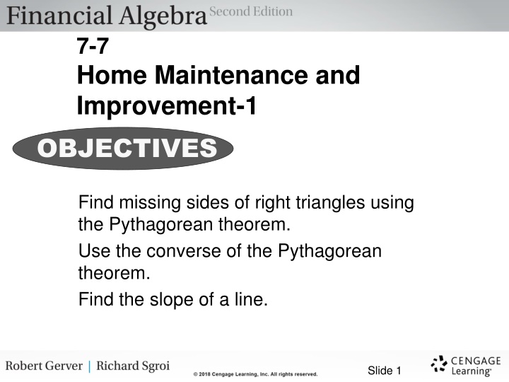 7 7 home maintenance and improvement 1 objectives