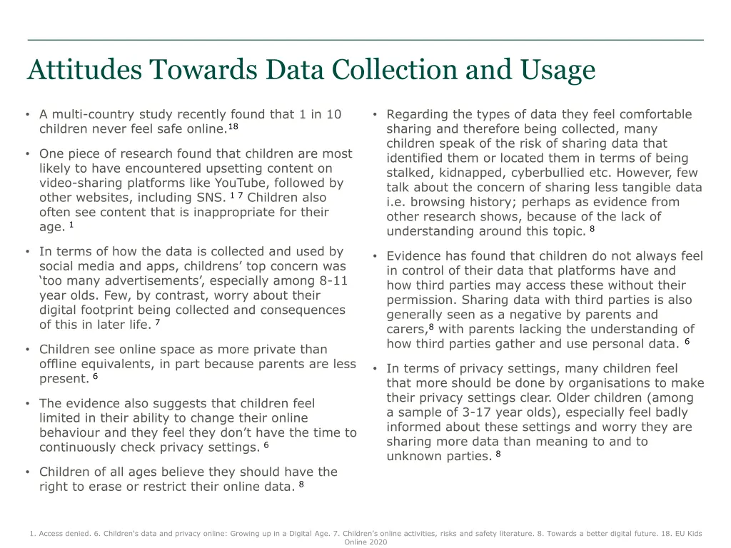 attitudes towards data collection and usage