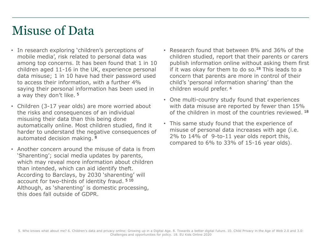 misuse of data