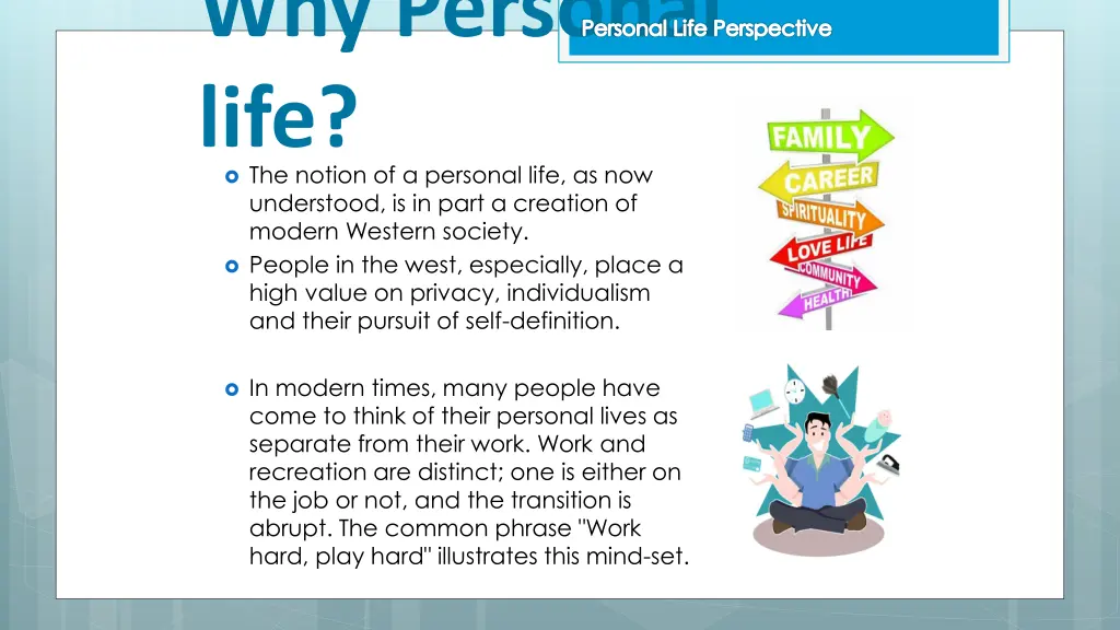 why personal life the notion of a personal life