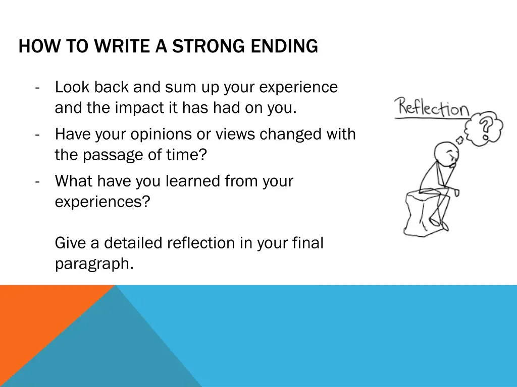 how to write a strong ending