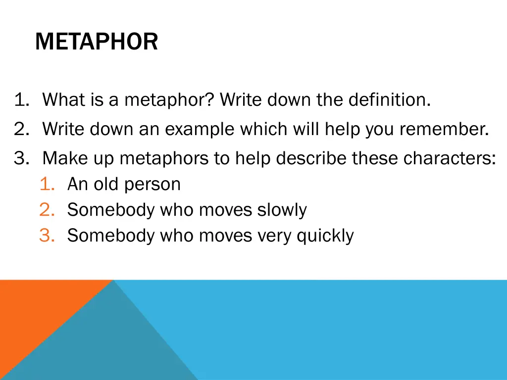 metaphor