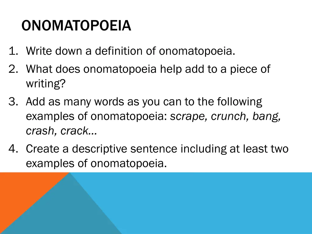 onomatopoeia