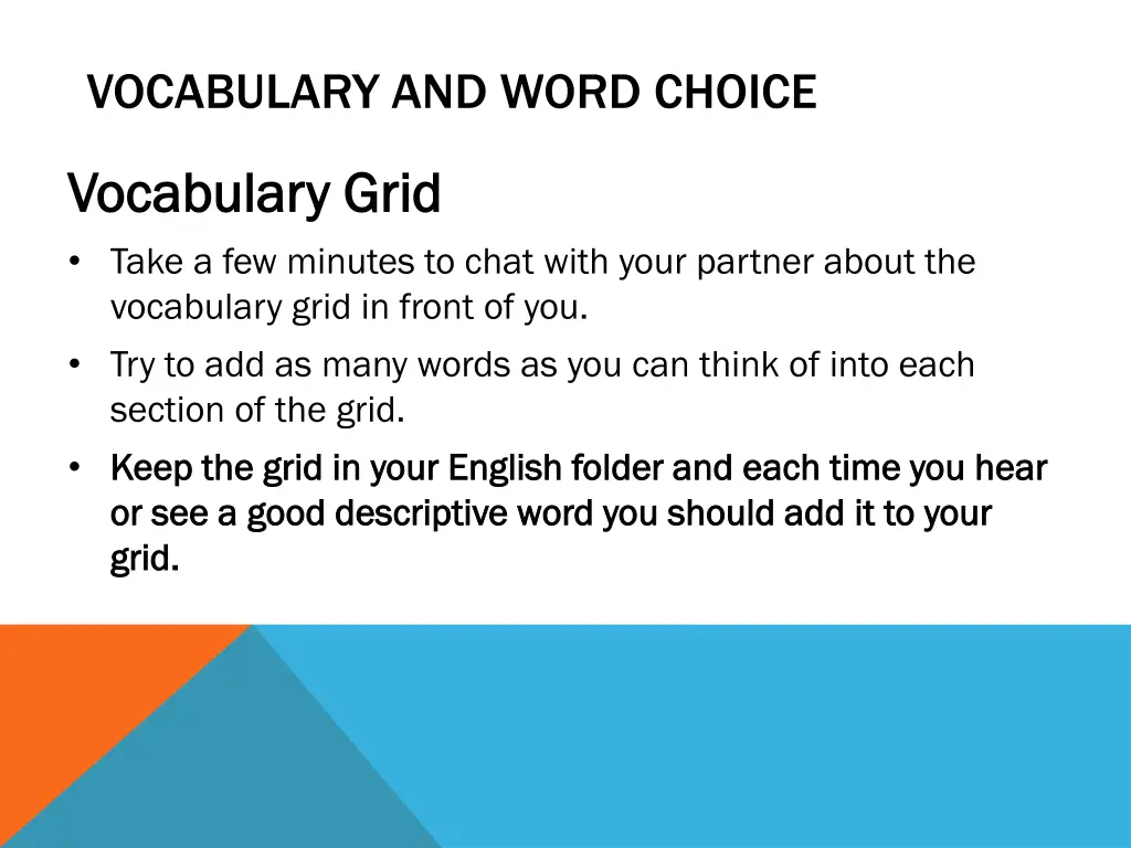 vocabulary and word choice 3