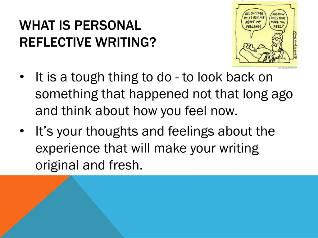 what is personal reflective writing 1