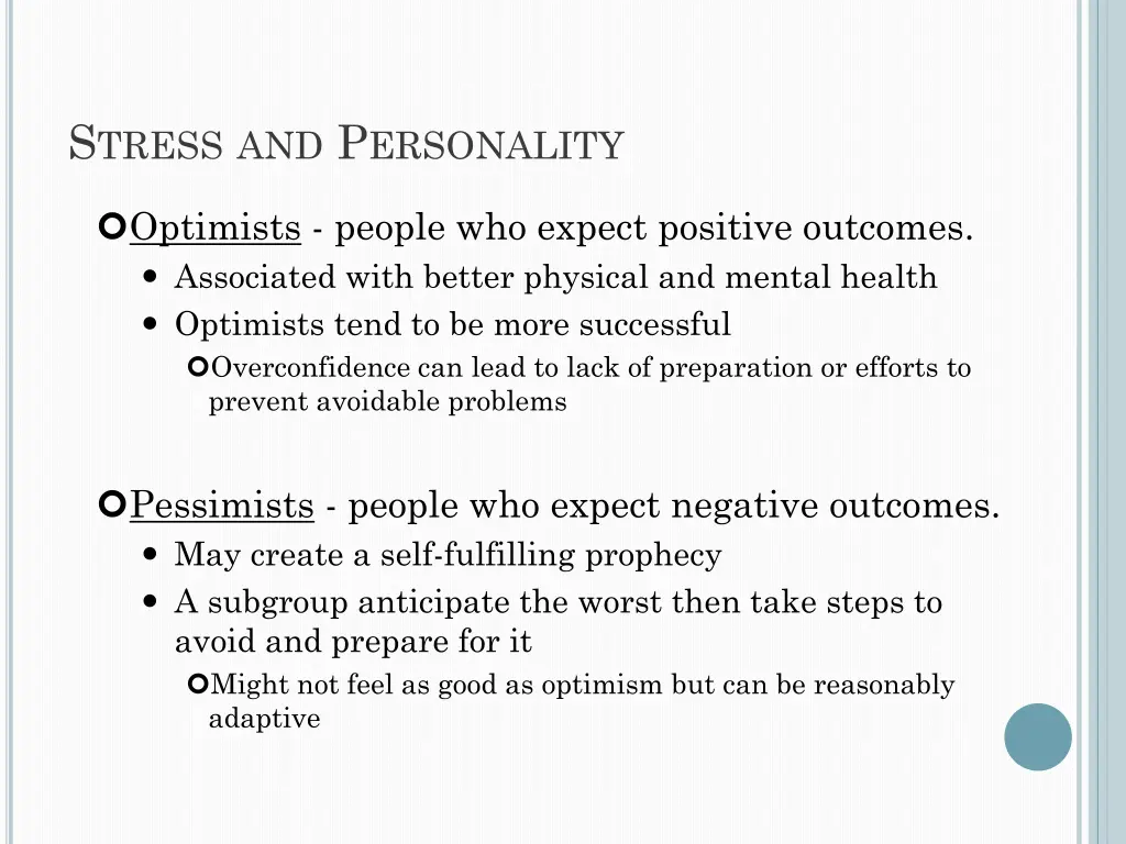 s tress and p ersonality 2