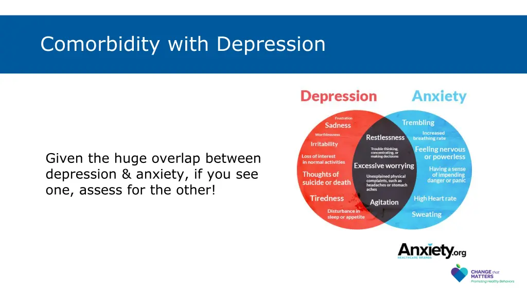 comorbidity with depression