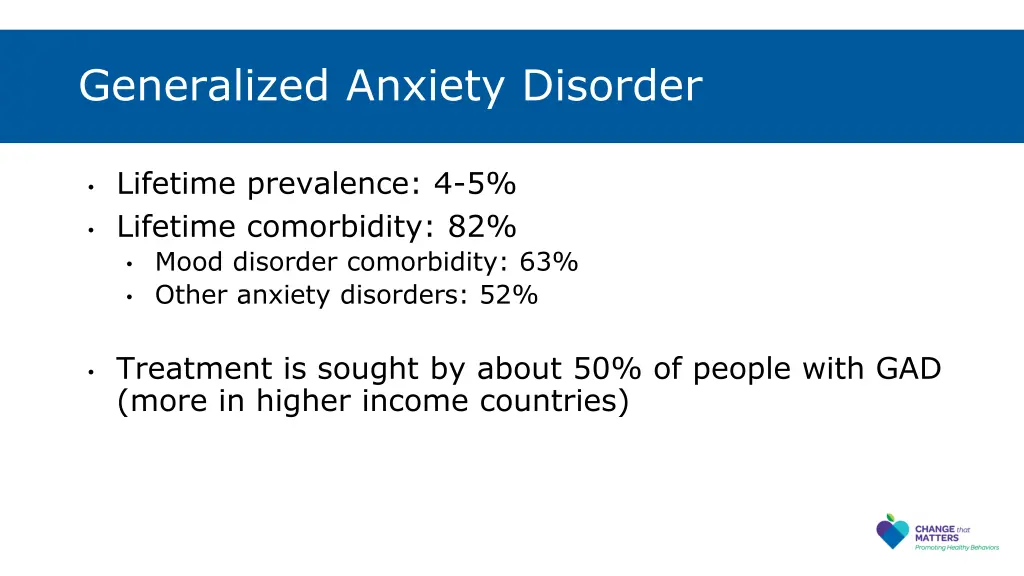 generalized anxiety disorder 1